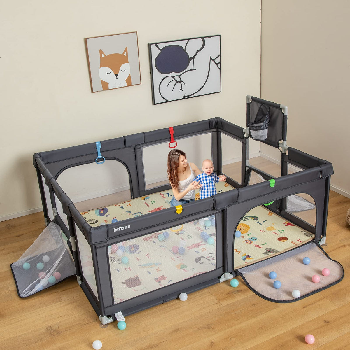 Playpen large hot sale baby