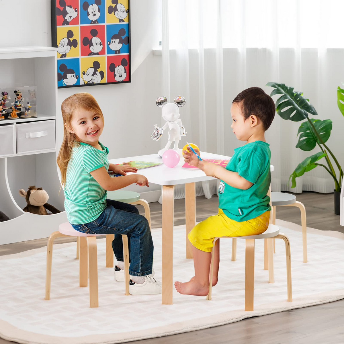 Aldi childrens table and hot sale chairs