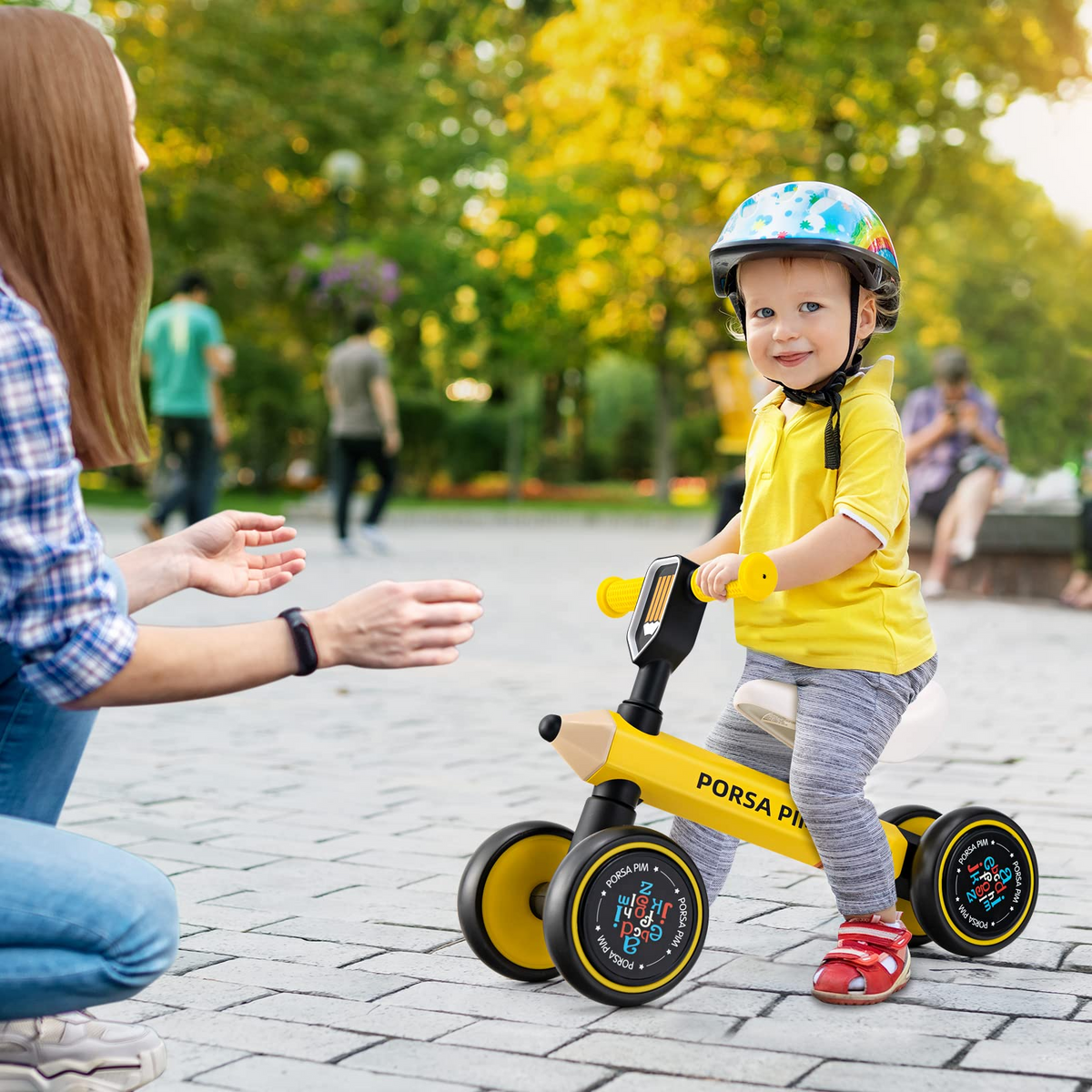 INFANS Baby Balance Bike, Toddler Ride on Bicycle for 1 Year Old, Kids