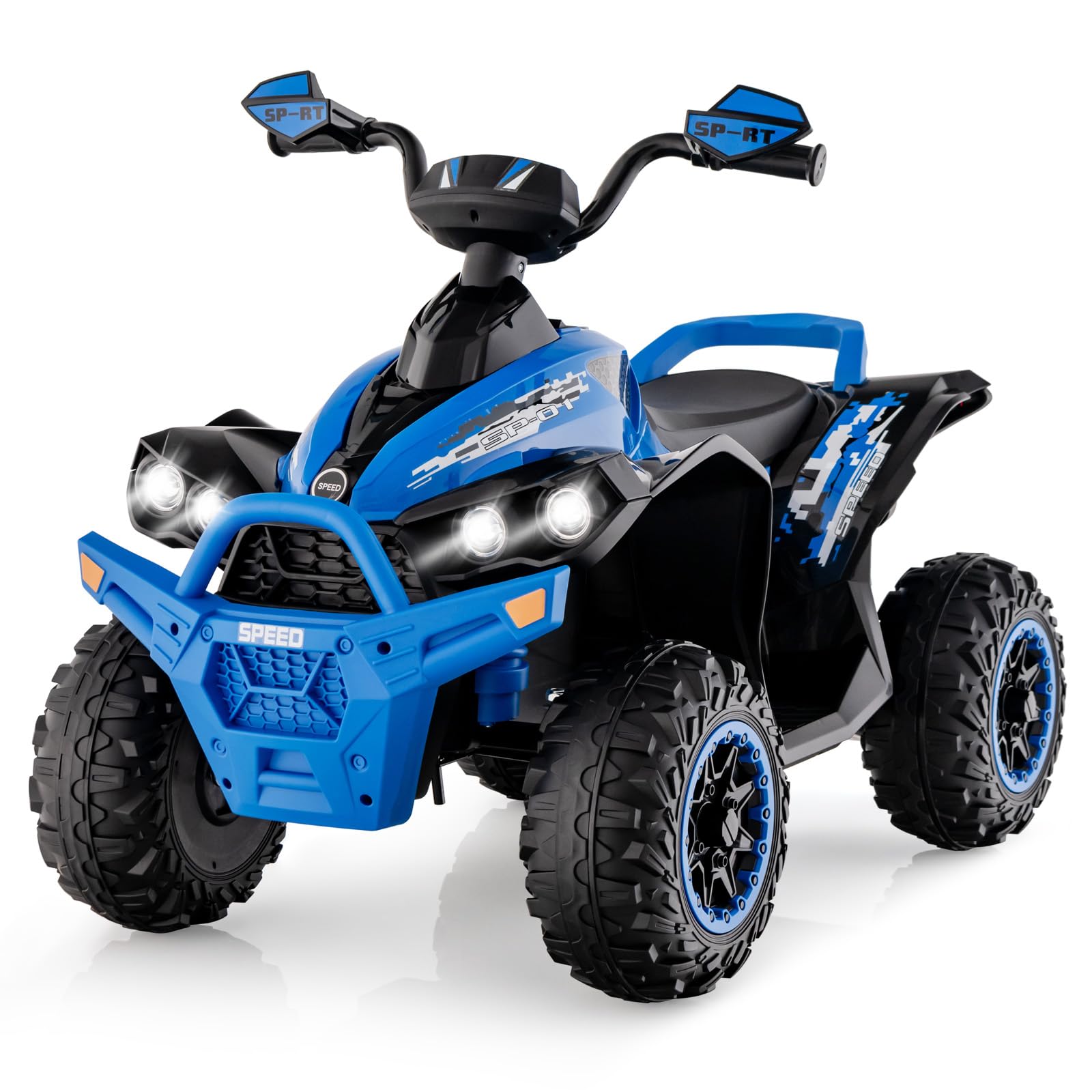 INFANS Kids Ride On ATV 12V 4 Wheeler Quad Toy Vehicle Electric Ride On Toy Battery Powered