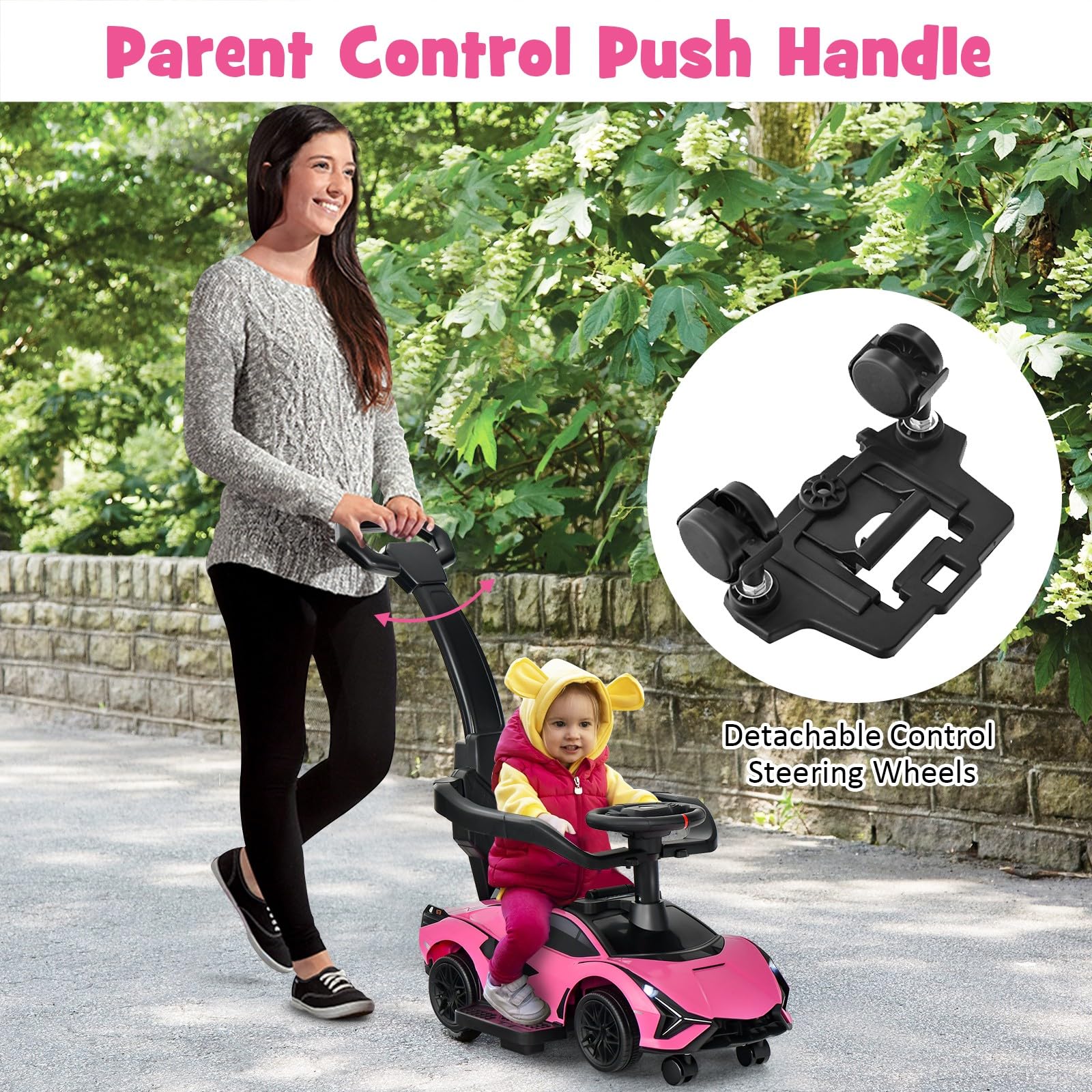 Kids push car with handle online