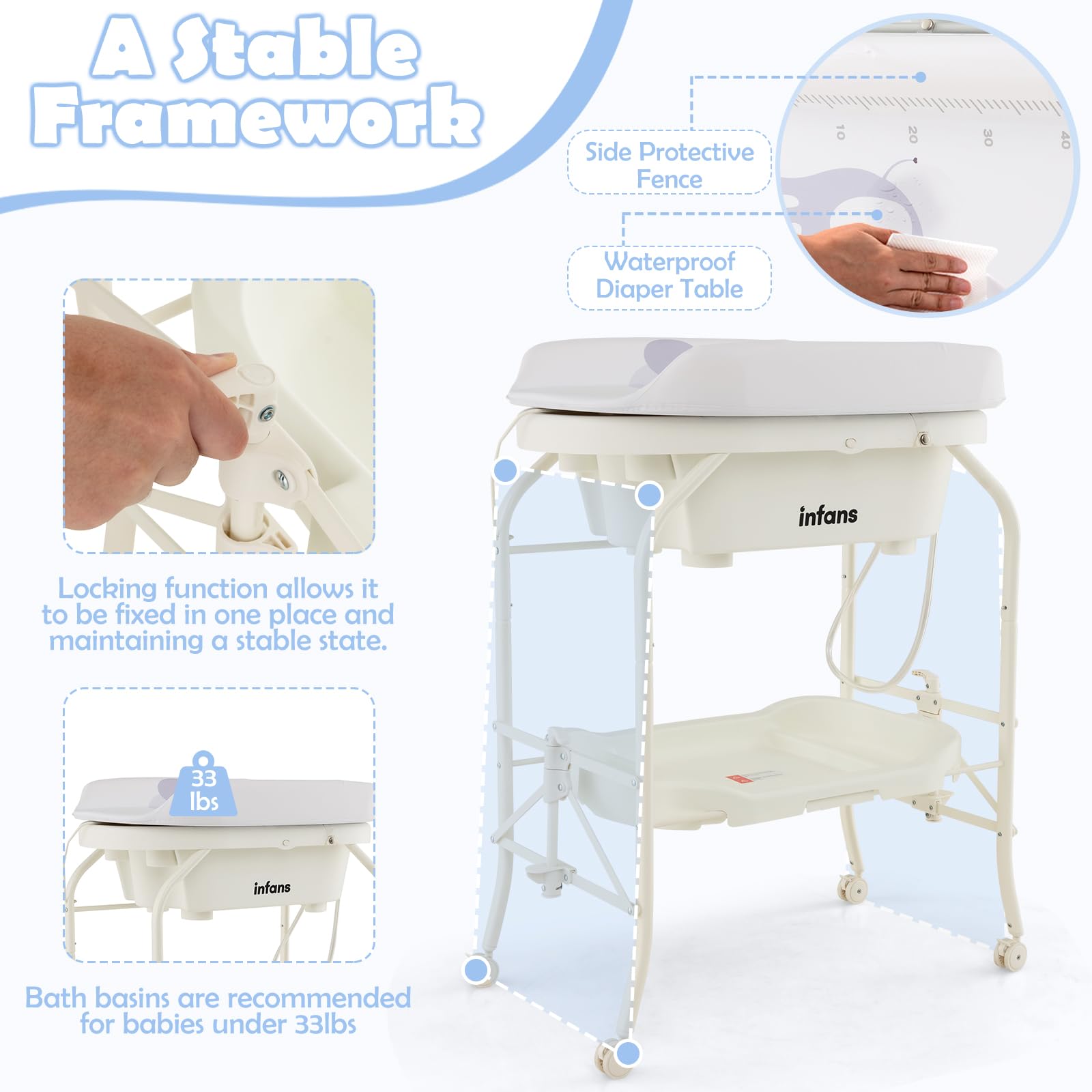 Big w baby change table and bath best sale