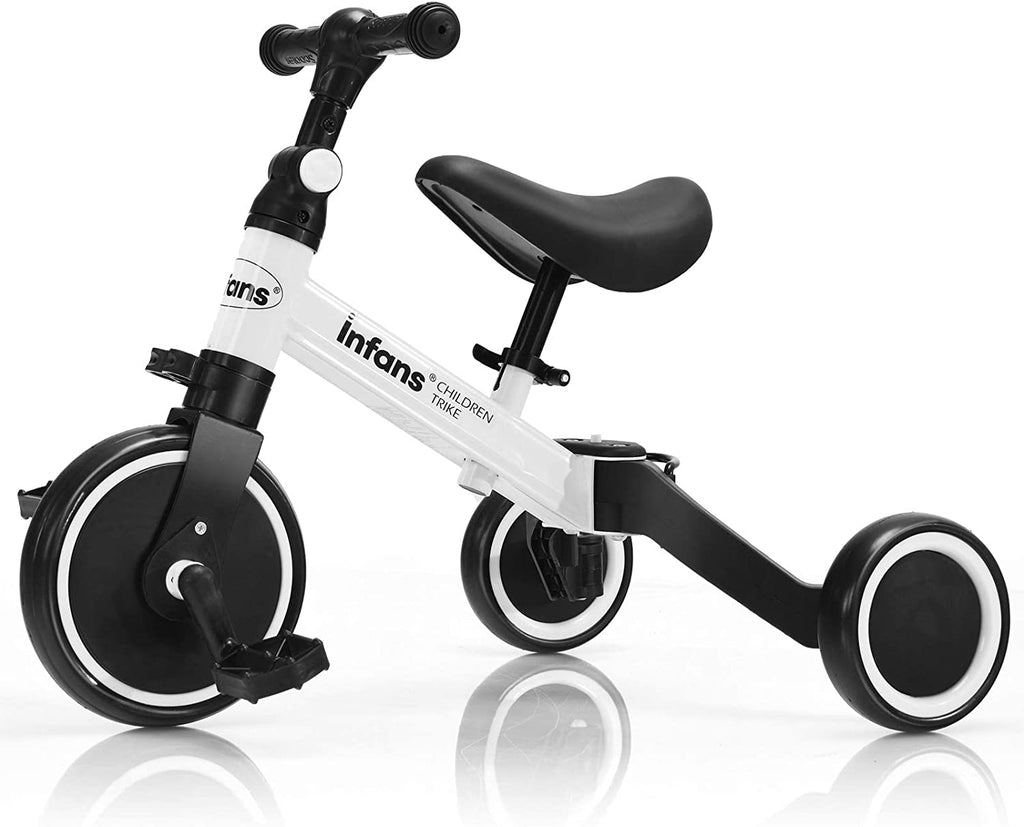 Kids 3 Wheels Tricycles  Wheels with Detachable Pedal INFANS