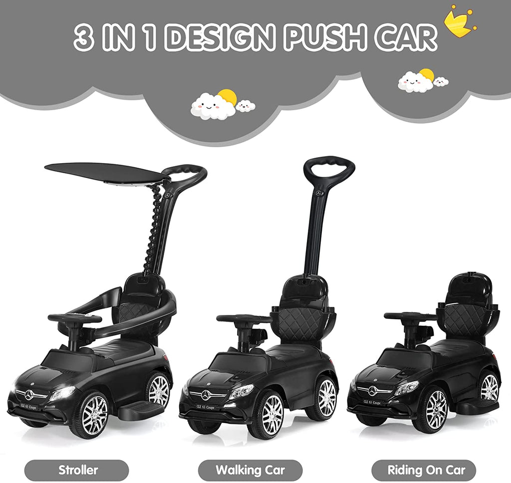 3-in-1 Kids Toy Stroller for Toddlers with Push Handle INFANS