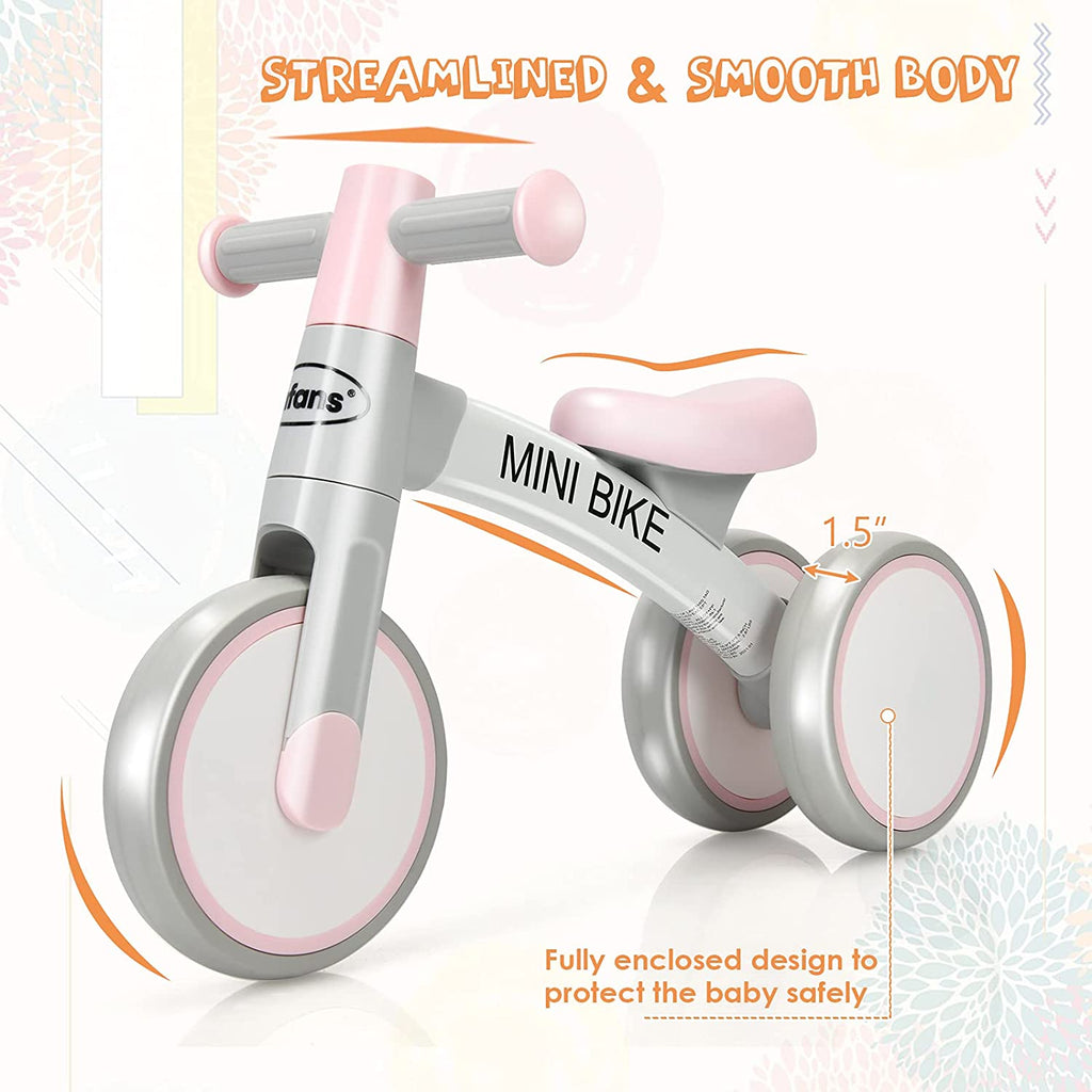 Baby Balance Bike 12-36 Months Kids Riding Toy Bike Indoor Outdoor INFANS