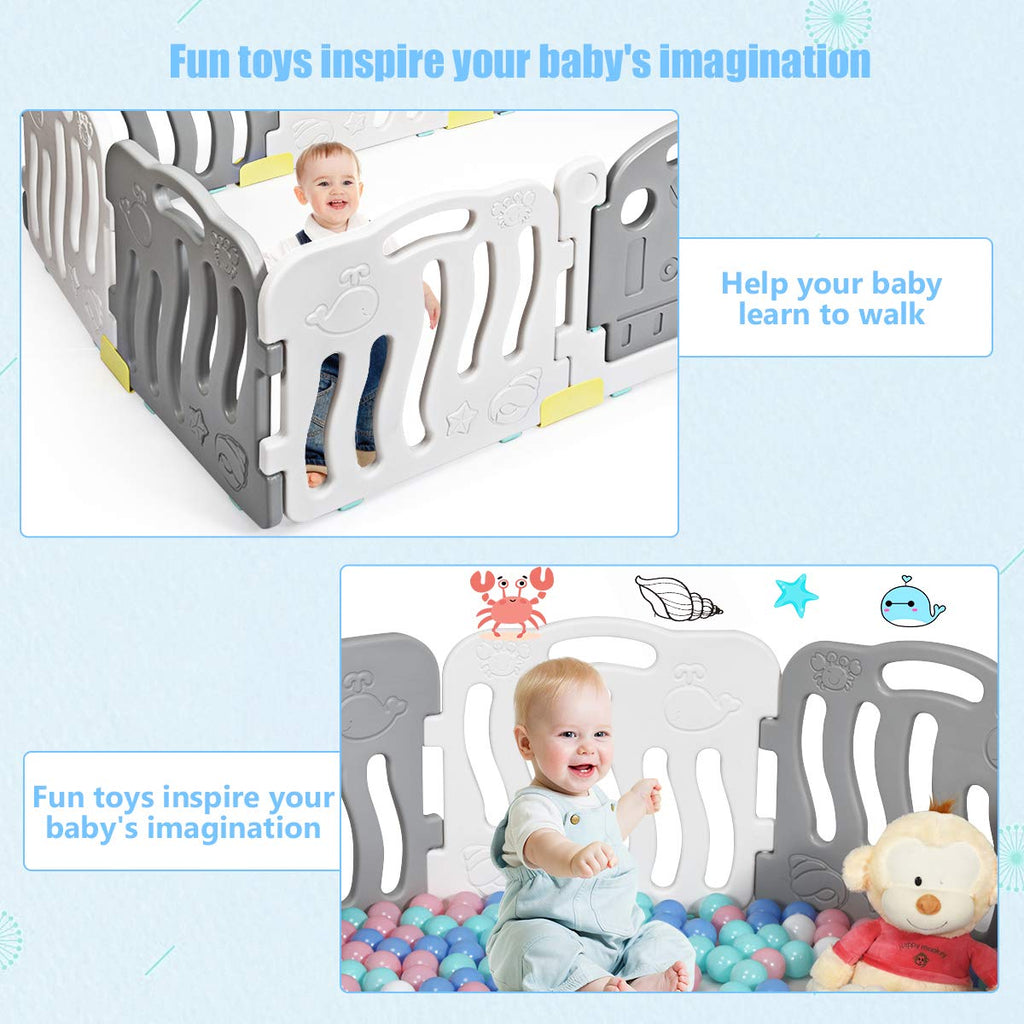 Baby Playpen Kids Play Activity Center Yard for Toddlers INFANS