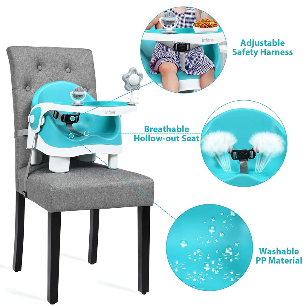 3-in-1 Portable Floor Baby Booster Seat INFANS