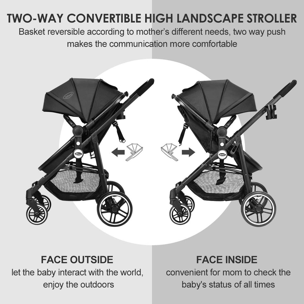 2-in-1 High Landscape Infant Stroller INFANS