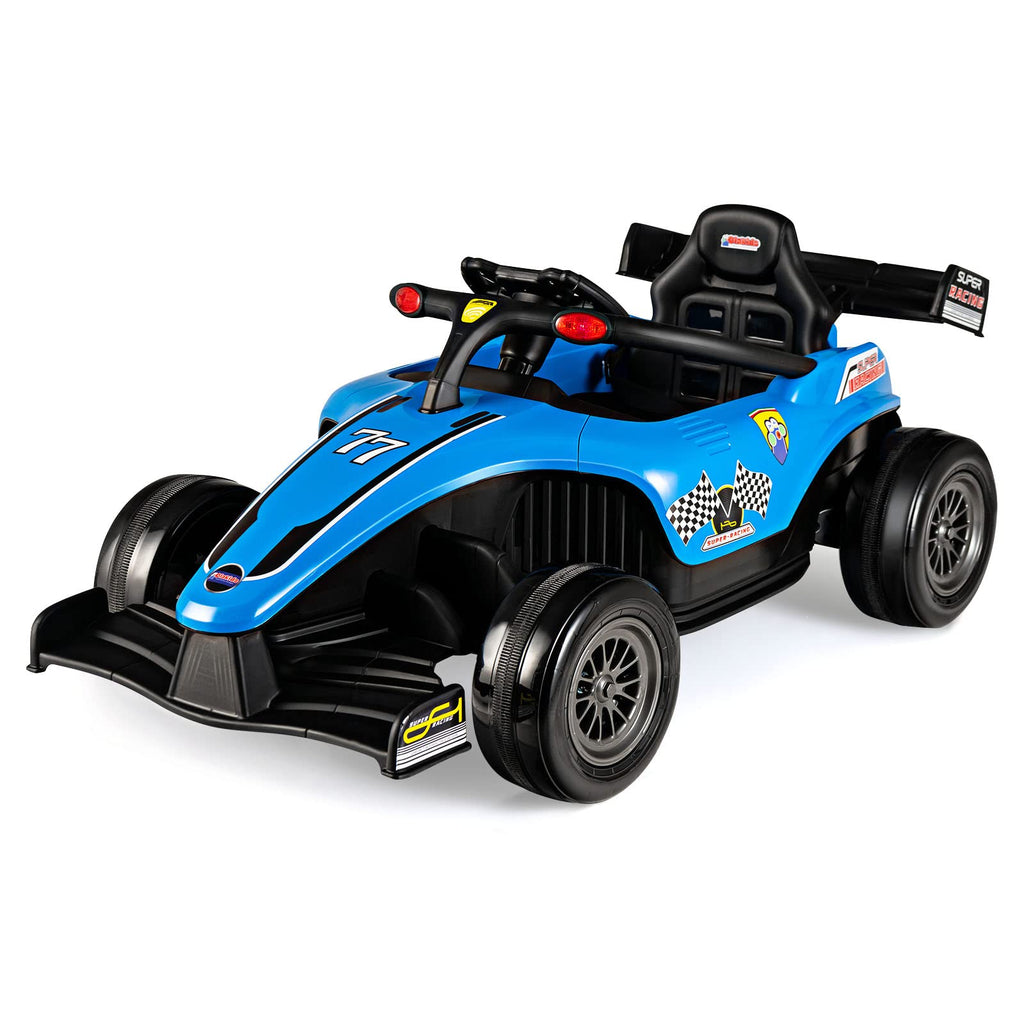 Infans ids Ride On Car, 12V F1 Racing Electric Vehicle for Toddlers with Control Remote, Battery Powered Motorized Toy with Music INFANS