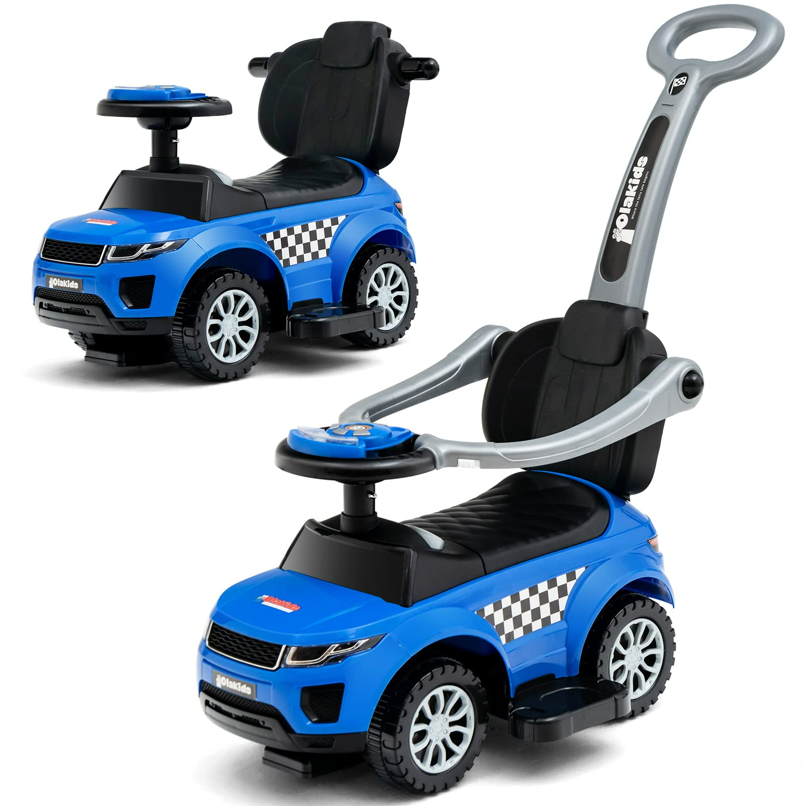 INFANS 4 in 1 Ride on Push Car Toddlers Stroller Sliding Walking Toy