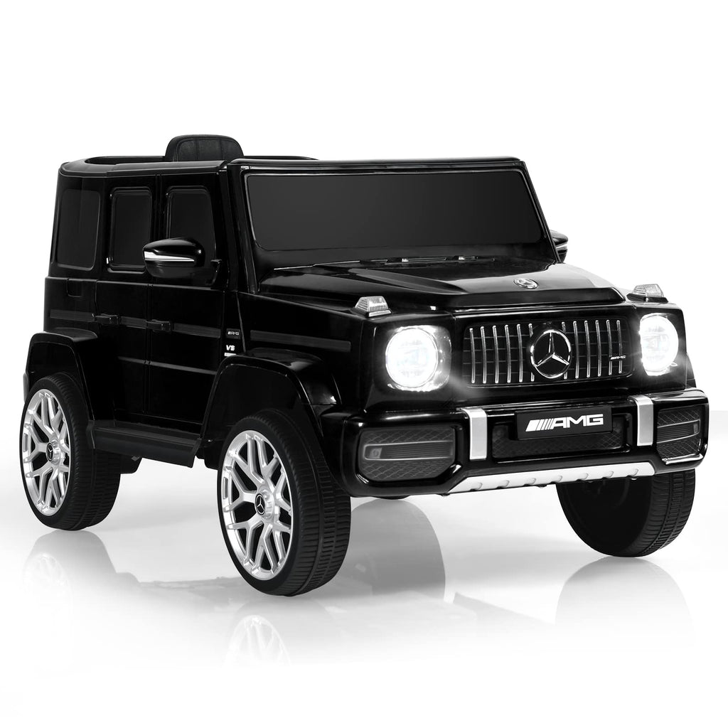 INFANS 12V Kids Ride On Car, Licensed Mercedes Benz G63 Electric Vehicle with Remote Control, Double Open Doors, Music, Bluetooth, 2 Speeds, Wheels Suspension, Battery Powered Driving Toy INFANS