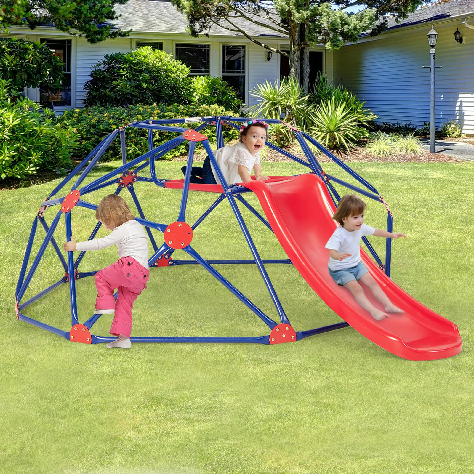 Plastic Geodesic Dome Commercial Playground Climber