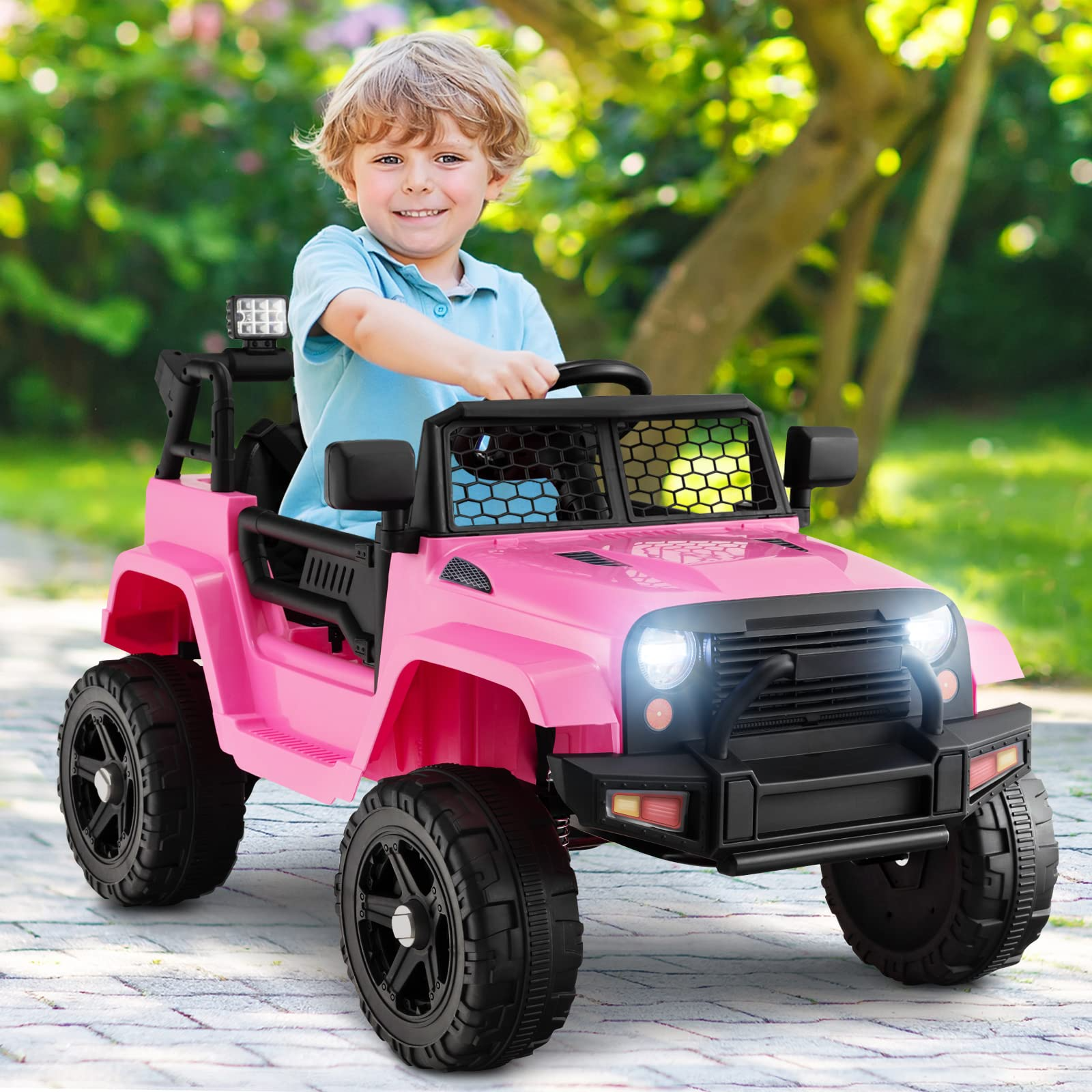 Kids driving jeep online