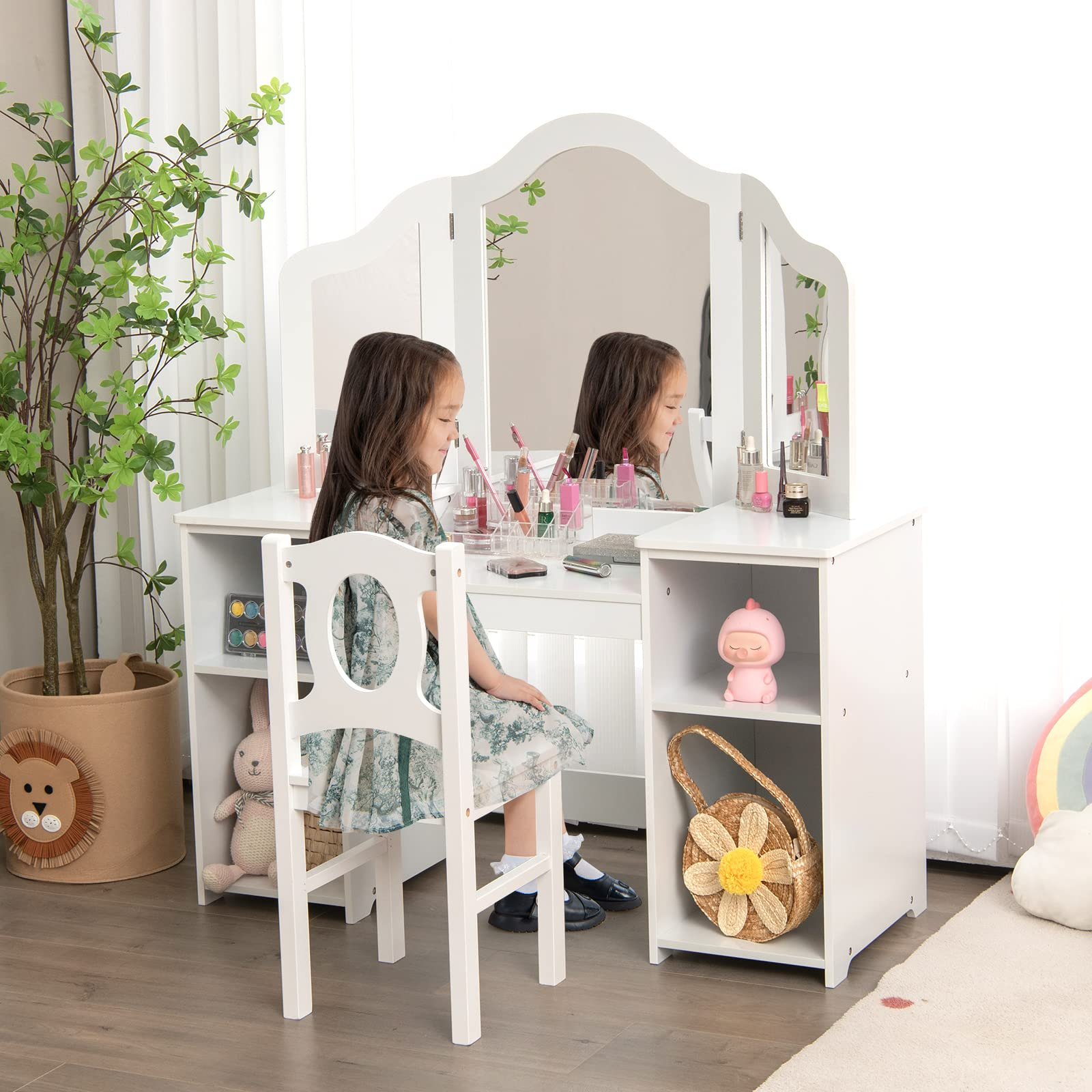 Kidkraft deluxe hot sale vanity and chair