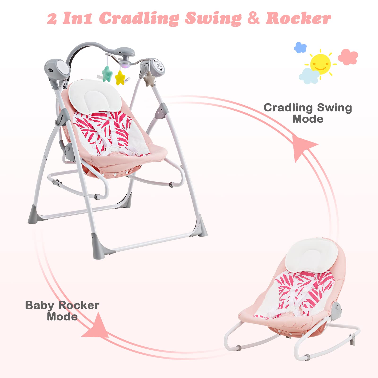 Spring 2-in-1 Baby Bouncer & Rocker, Baby Gear