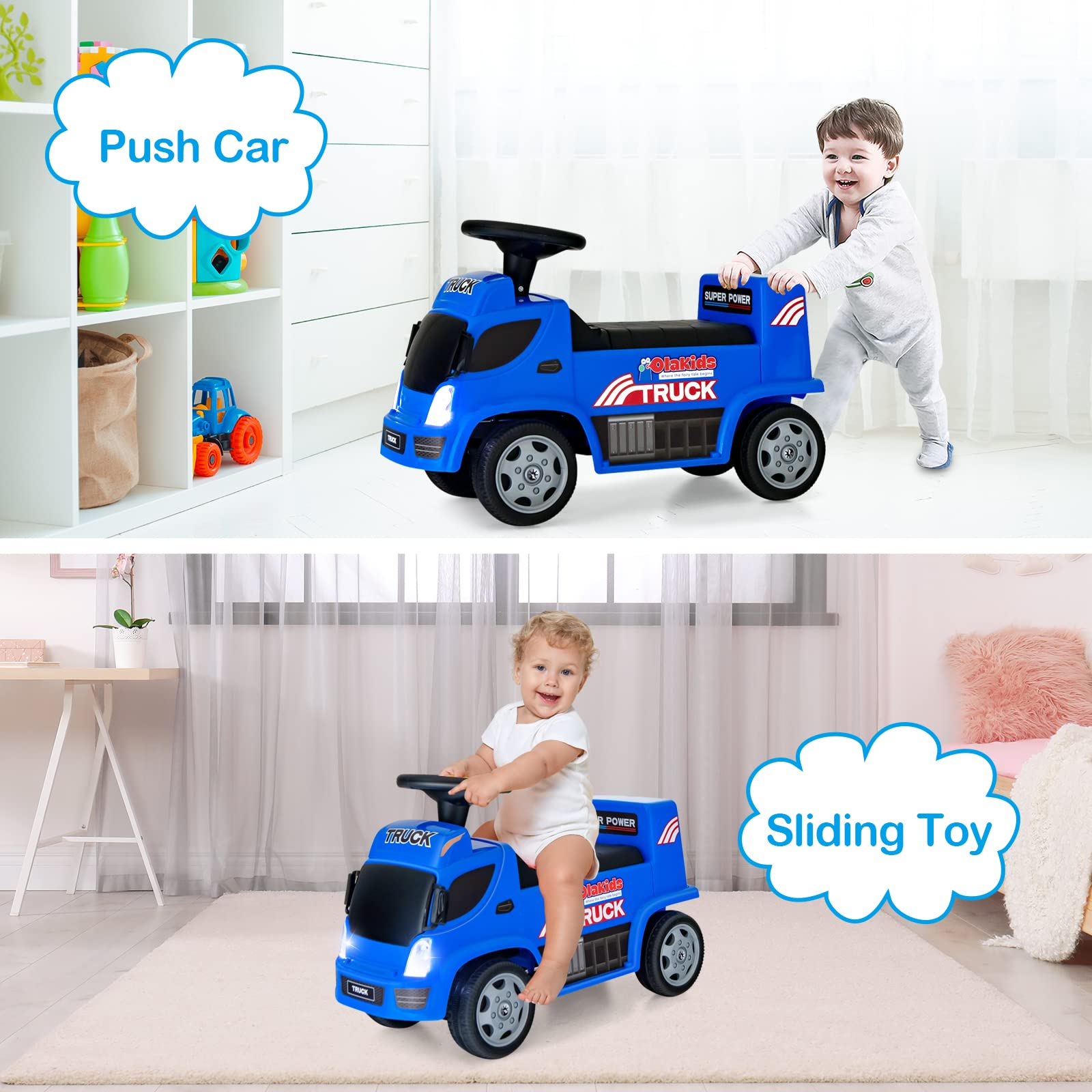 Kids hot sale push truck