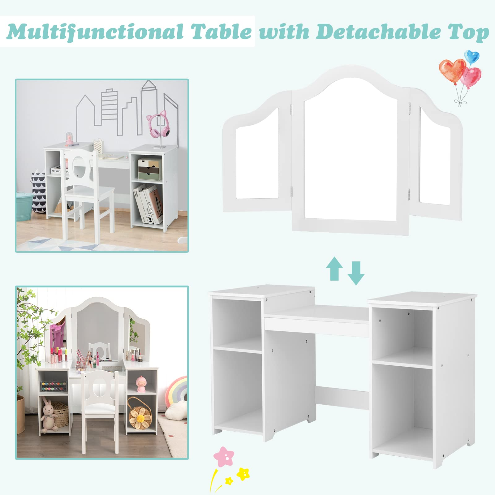 Kidkraft deluxe vanity & chair toy hotsell