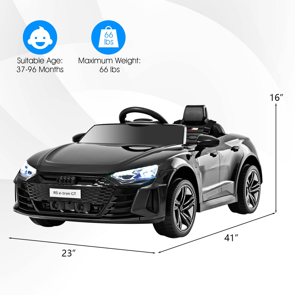 INFANS 12V Kids Ride On Car, Licensed Audi RS e-tron GT Electric Vehicle with Remote Control INFANS