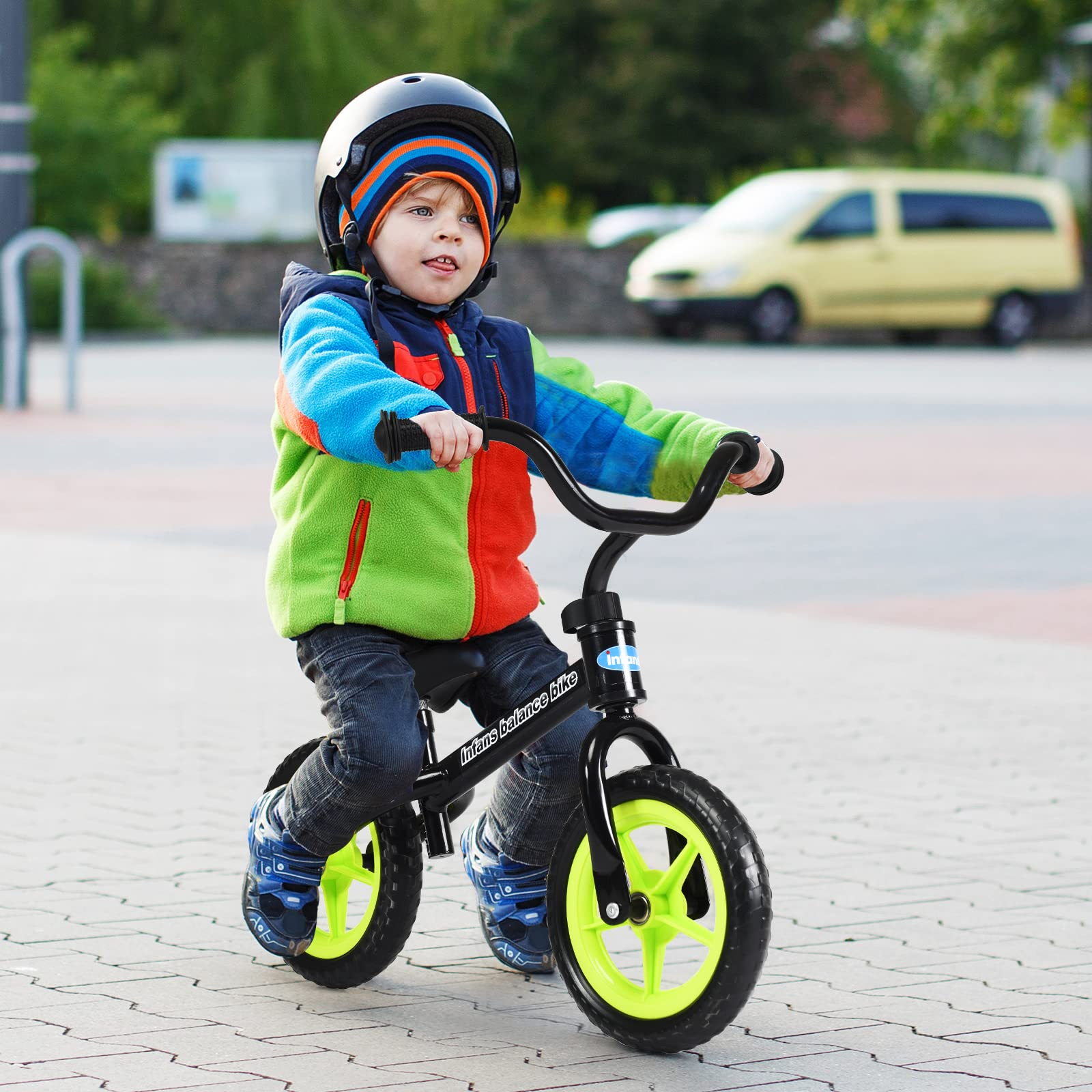 INFANS Balance Bike Beginner Training Bicycle with 10