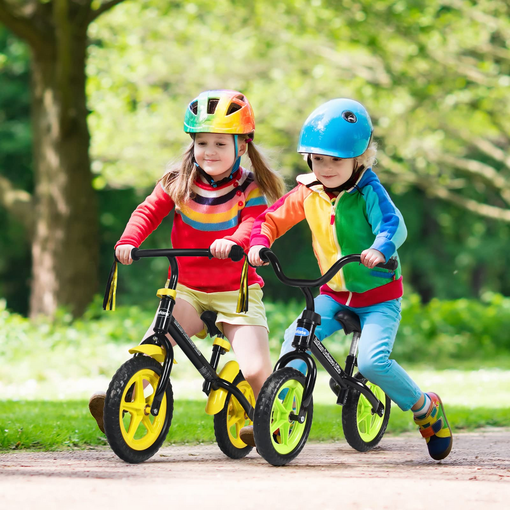 Balance Bike for 4-5 Years Old - Beginner Training Bicycle with 12" Airless Eva Tires INFANS