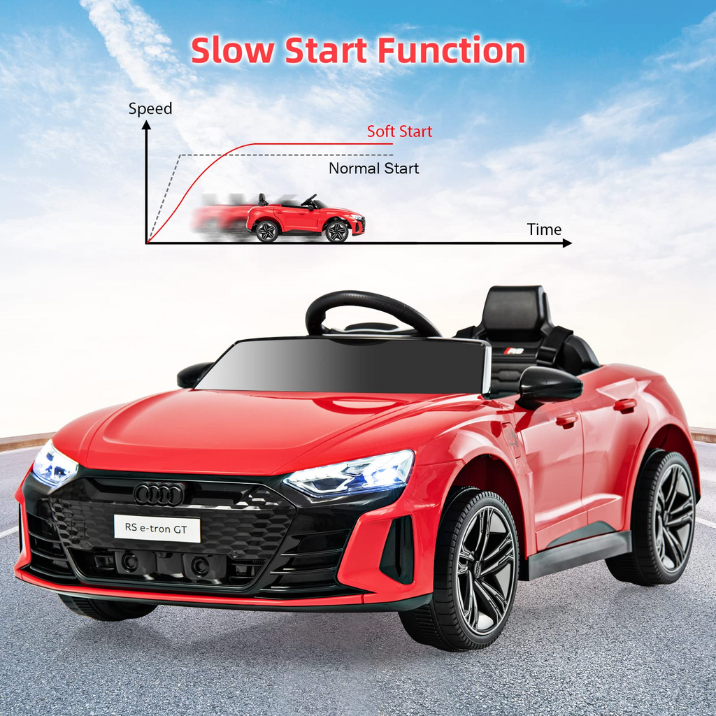 INFANS 12V Kids Ride On Car, Licensed Audi RS e-tron GT Electric Vehicle with Remote Control INFANS