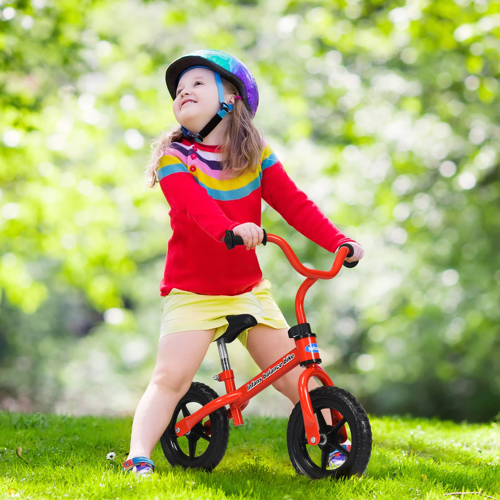 INFANS Balance Bike Beginner Training Bicycle with 10